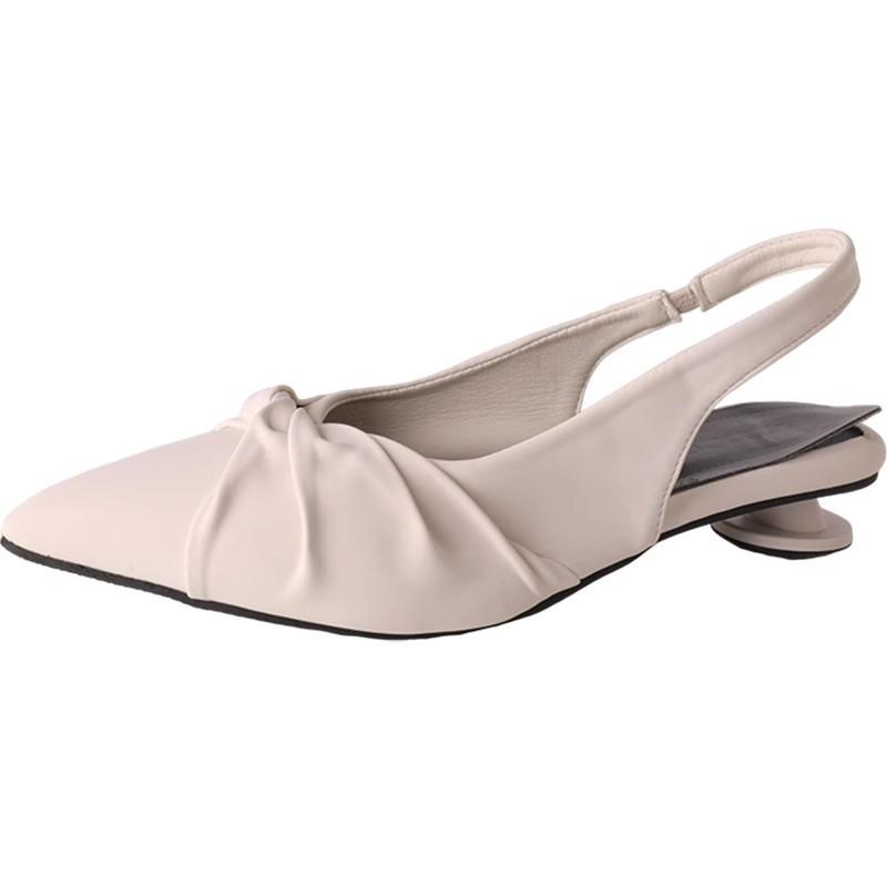 Niche Design Sense Fashionable Bag Head Sandals Women's Summer New Pointed Head Outer Wear Thin Heel Shallow Mouth Women's Shoes Tide