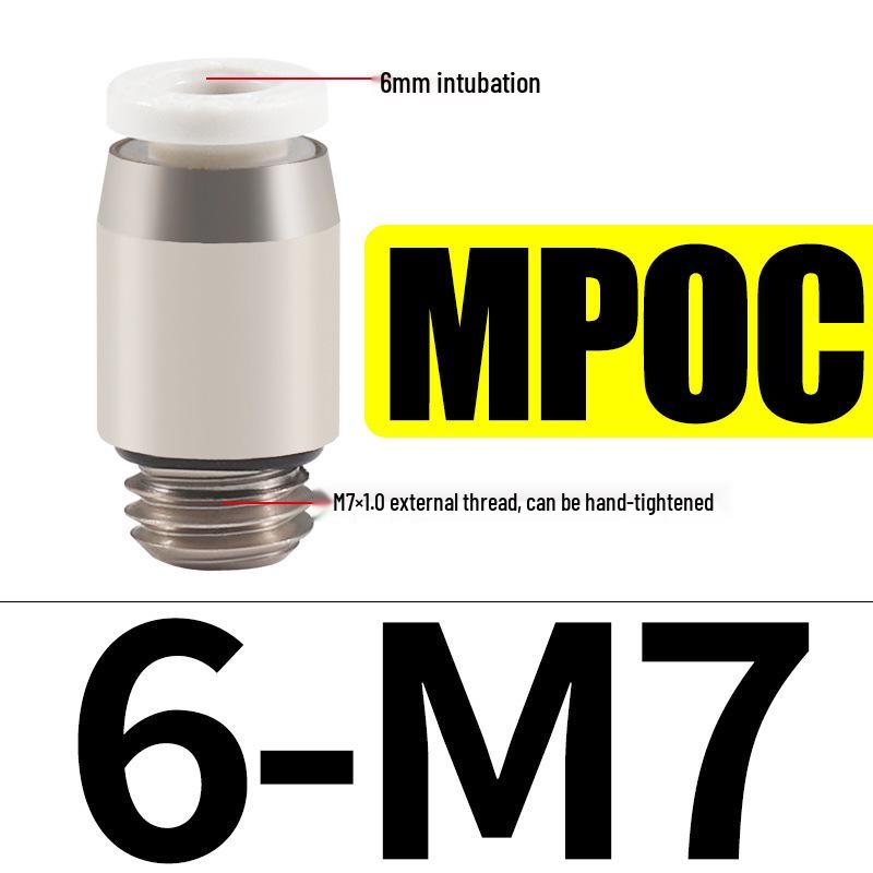 Straight-Through Quick Connector for Air Hose, Pneumatic Miniature 3-4, Air Pump Quick Plug M3/M5/M6/M7/01