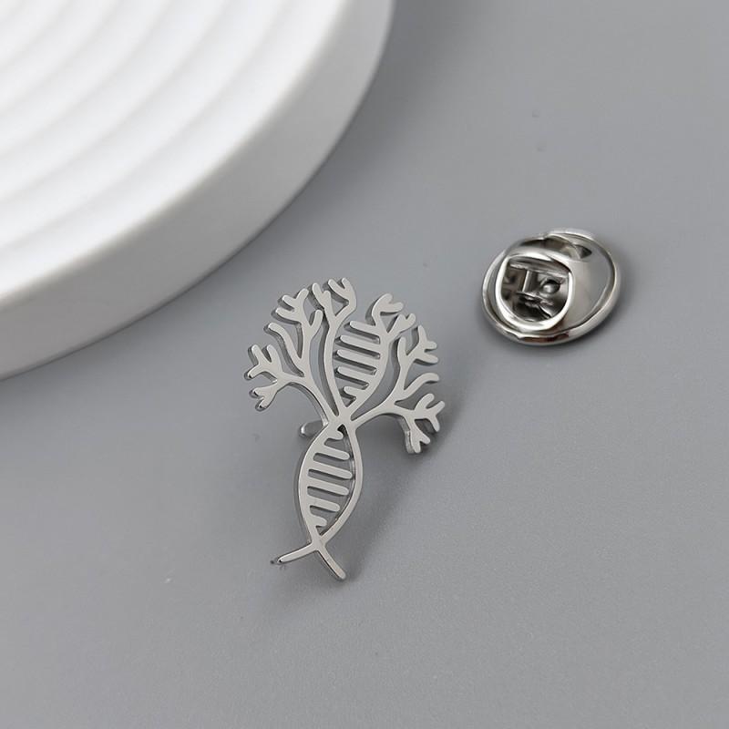New Carrot Lotus Root Leaf Shaped Brooch Cufflinks Food Styling Personalized Creative Clothing Accessories 14k