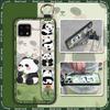 Back Cover Panda Phone Case For Sharp Aquos Sense4 4G/Sense 5G Phone Holder Wrist Strap Durable Cute Fashion Design Ring