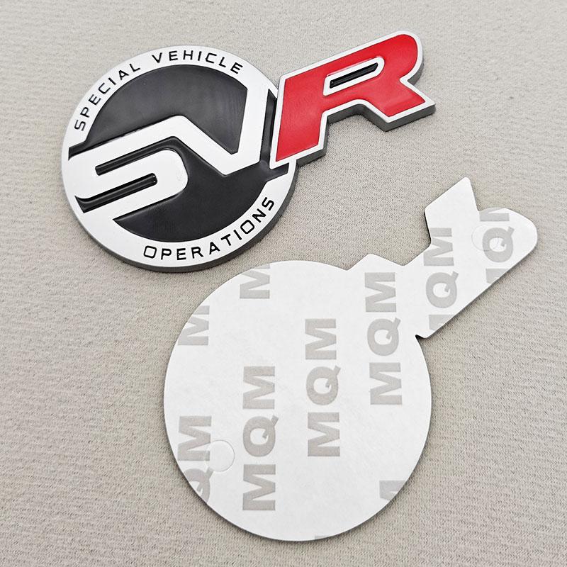 

3D Металлическая Наклейка на Автомобиль Логотип Эмблема SVR Решетка Радиатора Передняя Задняя Наклейка Значок Для RANGE ROVER Evoque Jaguar Автоаксессуары G Matte Silver Black