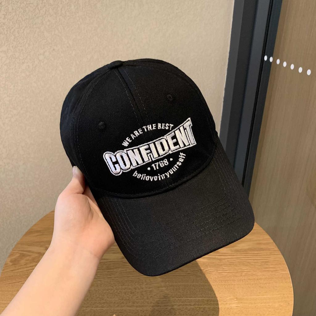 Fashion Hat Big Head Circumference Baseball Cap Female American Retro Face Small Versatile Embroidered Cap Male Summer Sunshade Sunscreen Tide