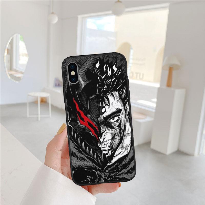 CJ9 Anime Berserk Guts Phone Case for Samsung Galaxy A11 A12 A13 A15 A52S A53 A55 A56 A70 A71 A72 A73 F06 F16 F56 S10 Plus S10e