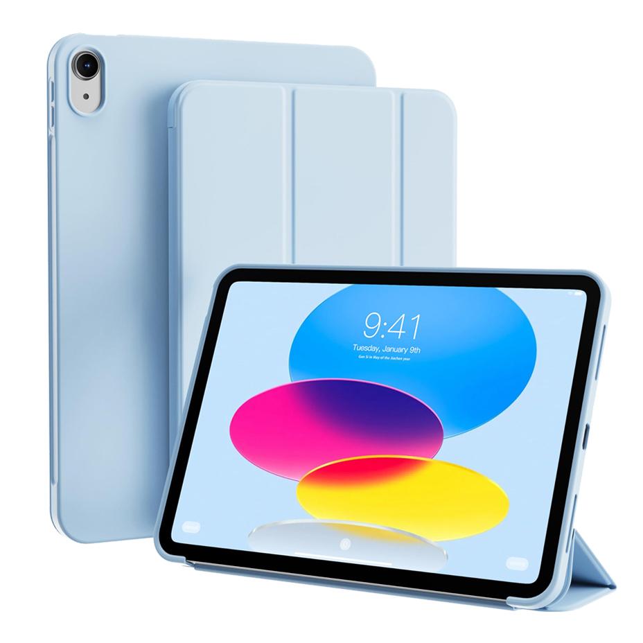 For iPad (A16) 11th 10th Generation Case 10.9 / 11 , Magnetic Flip Smart Cover Slim Trifold Auto Wake/Sleep Case