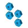 4pcs 1Celsius10 RC Wheel Hex Hubs Nut 14mm Aluminum Wheel Hex Drive Hub for AMMRA Big Rock for Typhon for Senton