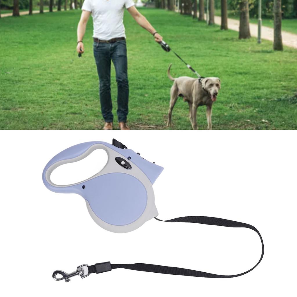 Retractable Dog Leash Comfortable Handle Automatic Telescopic Tractor Dog Tape with Flashlight for Small and Medium Dogs