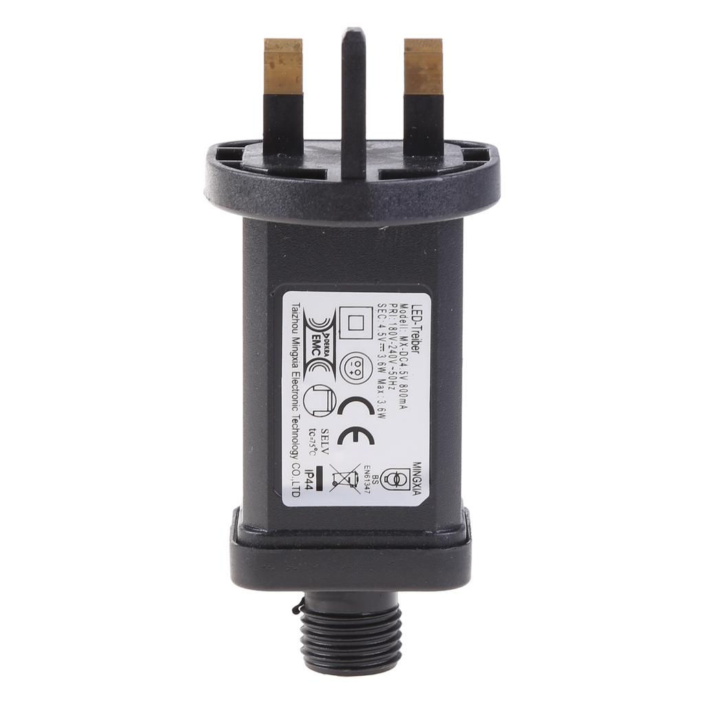 4.5V LED Transformer LED Controller Class 2 Power Supply Waterproof Low Voltage Transformer US Plug for Christmas Light