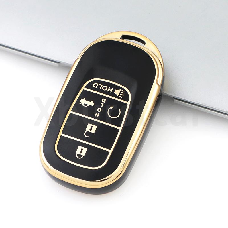 4 5 Buttons Soft Tpu Car Key Case Cover Auto Shell Fob Holder For Honda Civic Accord Hr-V Cr-V Crv Accessories
