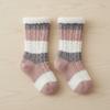 Fried Dough Twist Stripe Fleece Socks Thicken Winter Floor Socks Cute Coral Fleece Socks  Girls