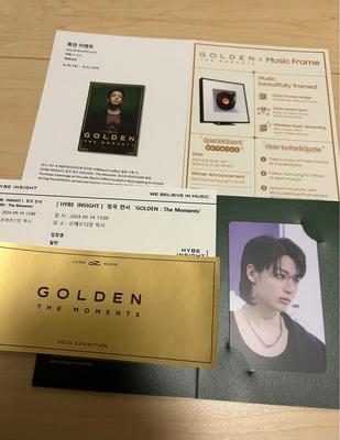 [USED] BTS GOLDEN Jungkook Exhibition Korea Bonus Trading Card