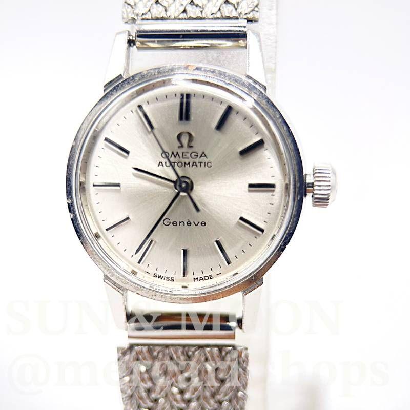Used OMEGA Geneva Automatic Silver Color Ladies Watch AT OJ266-3t4