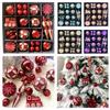 60pcs Reusable Glitter Christmas Balls Pendant Shatterproof Xmas Tree Ornaments  Holiday Festive
