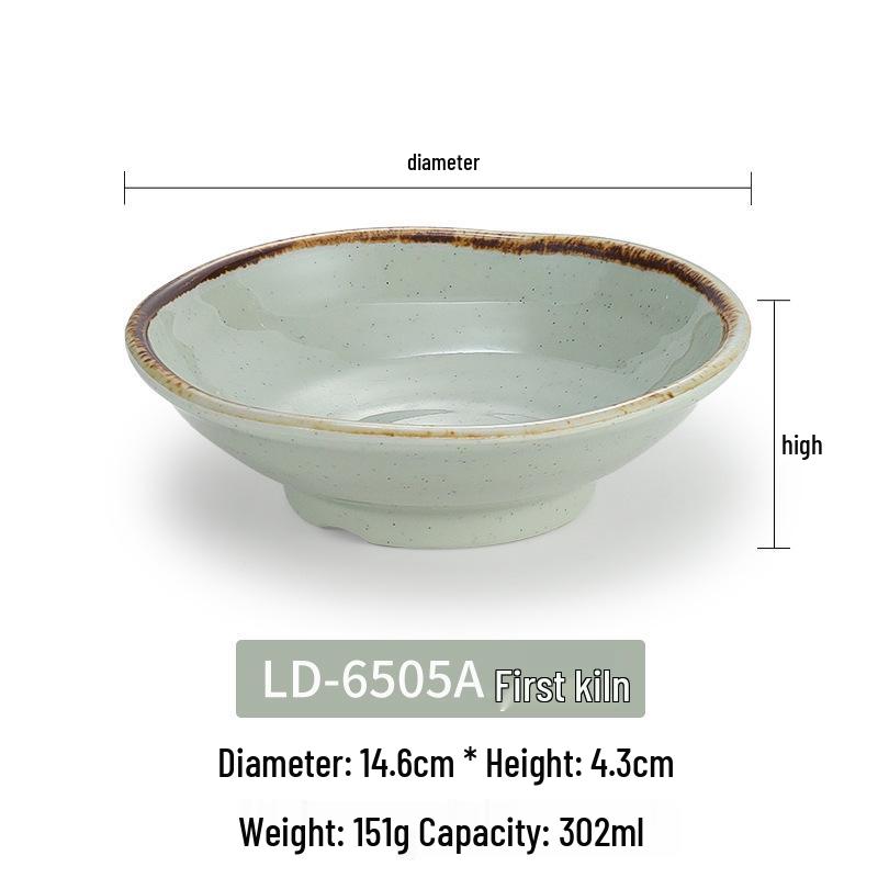 Melamine Imitation Porcelain Small Bowl for Rice, Soup, or Seasoning - Ideal for Hotels & Restaurants