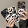 Milk Tea Panda Applies To iPhone17PorMax Mobile Phone Case 17 Apple 16 Matte 14/15 Simple Protective Case