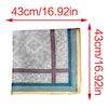 Men's Handkerchief Soft and Breathable Cotton Handkerchiefs Exquisite Pattern Sweat-absorbent  Random Color