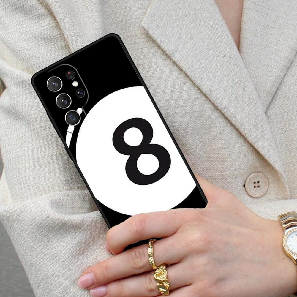Billiards Snooker 8 Ball SOFT Cell Phone Case for Samsung Galaxy S26 Ultra S25 S24 S23 S22 S21 S20 Note10 Cover