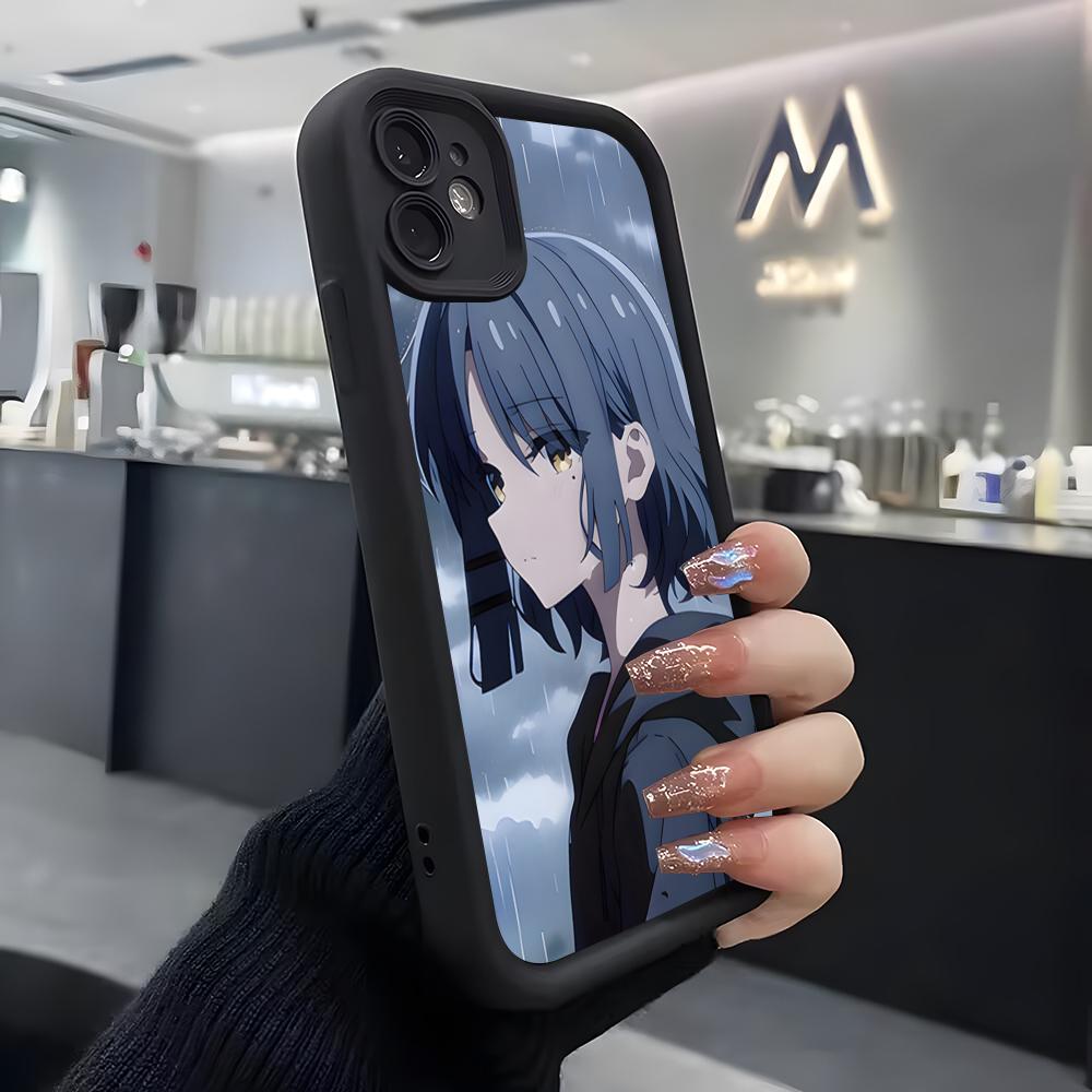 Anime Bocchi The Rock Ryo Yamada Phone Case For IPhone Air 17 Pro Max 16 E 15 14 Pro Max 13 12 11 Mini Plus Soft Silicone Black