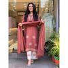 Indisches Damen Aline Kurti Hosen Dupatta Set Pakistanische Partykleidung Salwar Kameez