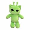 Super Blød Rumvæsen Kat Plyslegetøj Grøn Farve Sød Design Kawaii Udstoppet Dyr Blød 30 cm Størrelse Bløde Plysdukker Par Gave