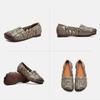 Johnature Genuine Leather Breathable Soft Soft Flat Sandals Lightweight And Comfortable Women's Slip-on Shoes
