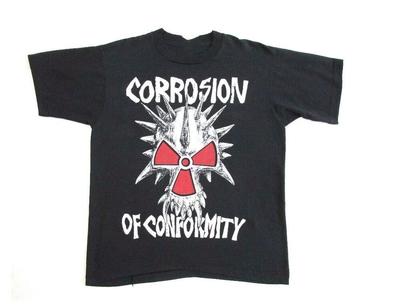 Vzácné černé unisexové tričko z turné Corrosion Of Conformity 80. let