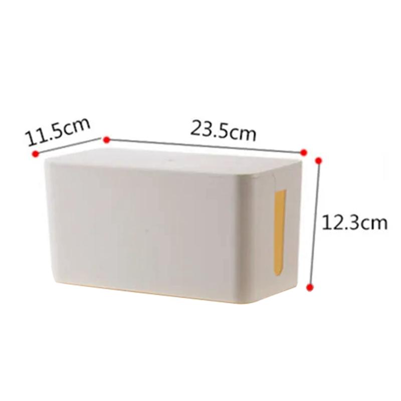 A96I-Plastic Wire Storage Box Power Cord Storage Box Junction Box Cable Management Box