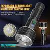 LED Powerful Rechargeable Flashlight Compact Outdoor Home Use with Digital Display Short Model Handheld Torch Light