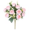 1/2 Stück Künstliche Rosenblumen Strauß Seiden-Falsche Blume für Hochzeitstisch Hausvase DIY Dekoration Geburtstagsparty Zubehör