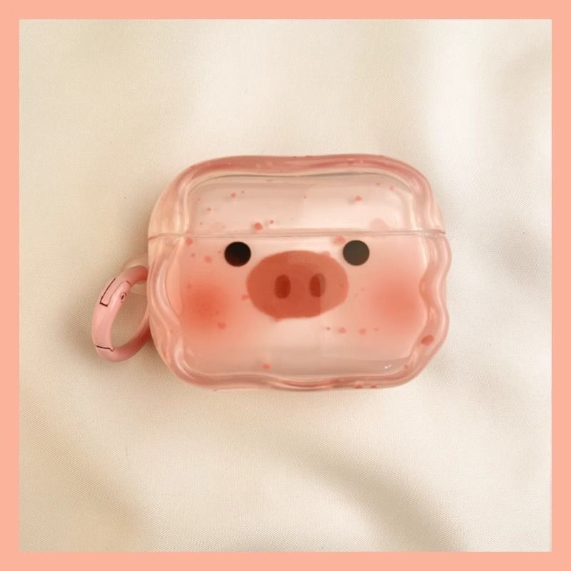 Pink Piggy is suitable for AirPods Pro 1/1 protective case, AirPods 1st Gen Apple Bluetooth earphone case