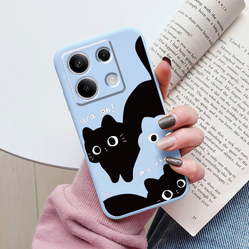 Cartoon Hülle Für Redmi 13C 4G 5G 13R Note 13 Pro Redmi13 Note13R Poco C65 M6 Pro X6 PocoM6 Niedliche Katzen Hülle Weicher Stoßfänger Paar