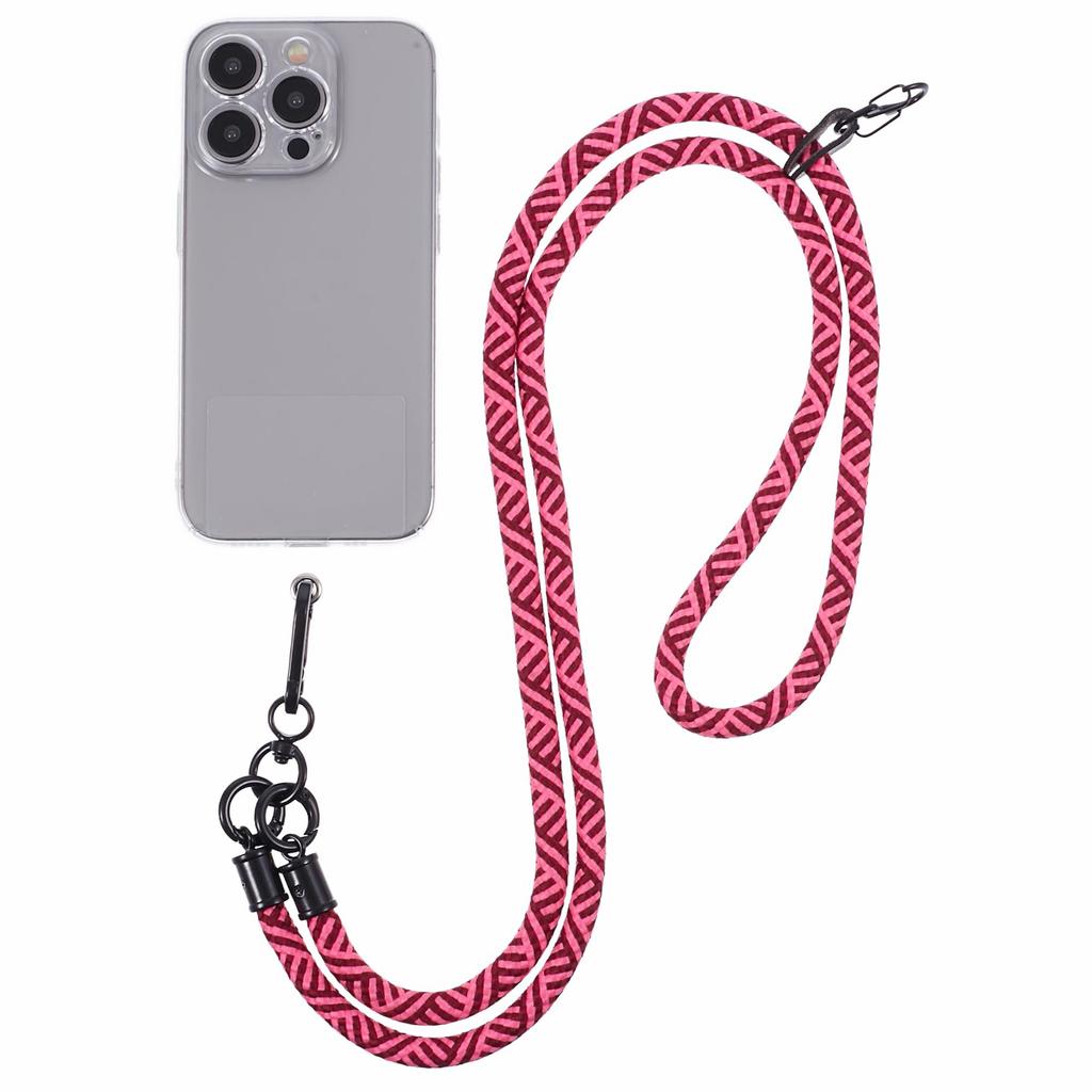 Crossbody Phone Lanyard 8mm Thickness Adjustable Phone Neck Strap with Tether Tab