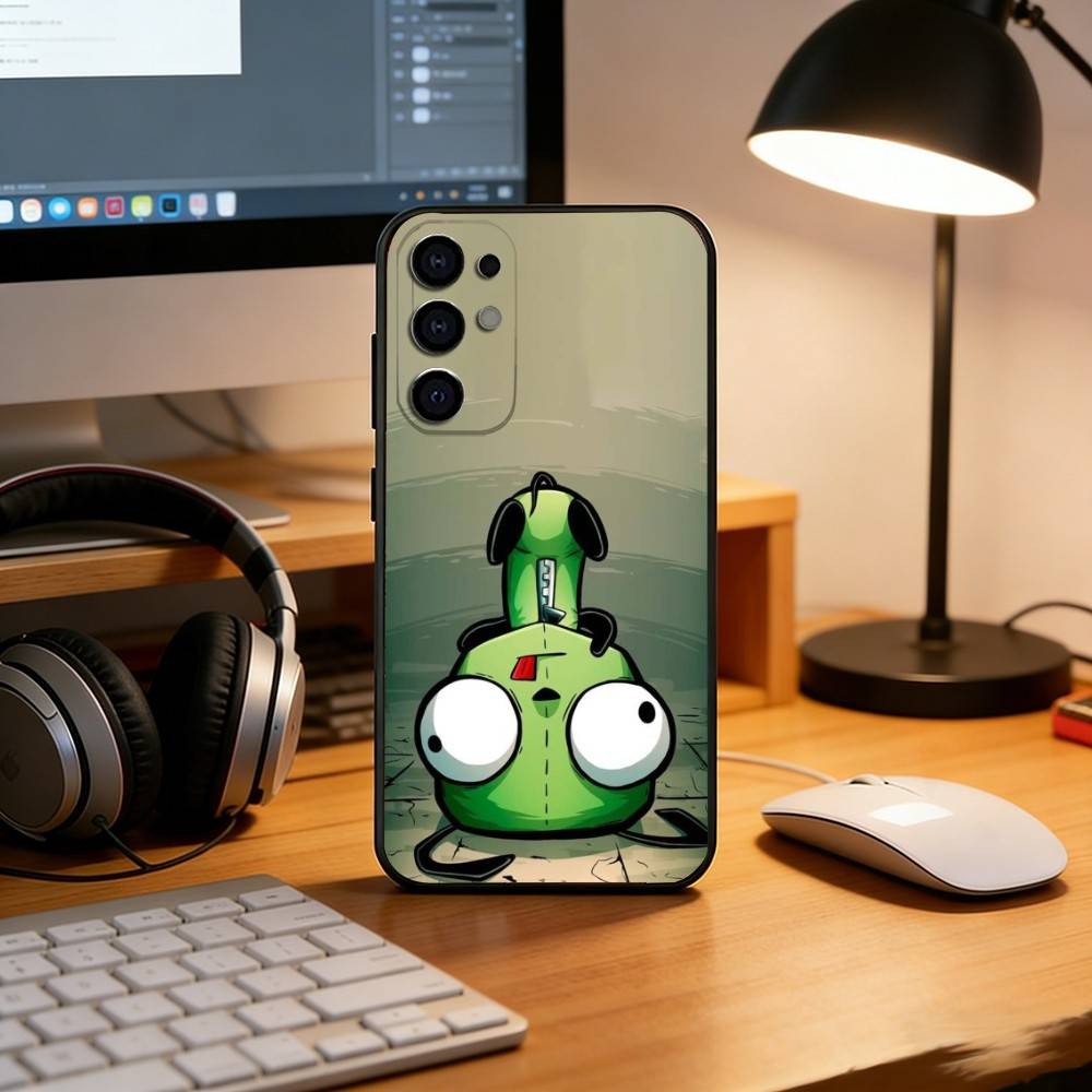 C-Cartoon G-Gir Phone Case Black Silicone Soft For Samsung S25,S24,S21,S22,S23,S30,Ultra,S20,Plus,Fe,Lite