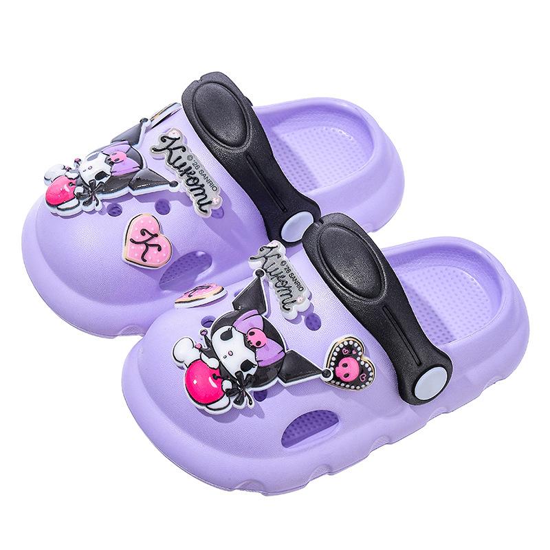 Cartoon Hole-bottomed Shoes - Boys' and Girls' Anti-slip, Breathable, Cool Slippers
