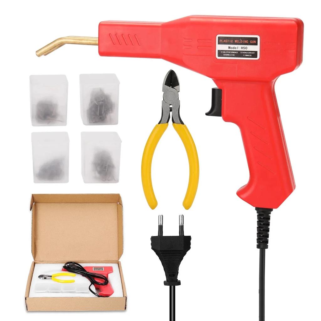 Universal Plastic Welder Welding Machine Soldering Gun for Car Bumper Kayak 4 Kinds Staples Plastic Repair Kit EU/AU/US/UK
