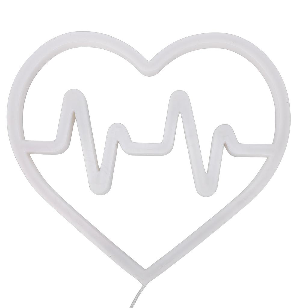 Heart Shaped LED Neon Sign Romantic Neon Light USB Battery Powered for Bedroom Wedding Proposal Party Decoration Pink