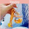 Sea Turtle Seahorse Devil Fishes Fish Tank Keychain With Accessory For Gift And Collection