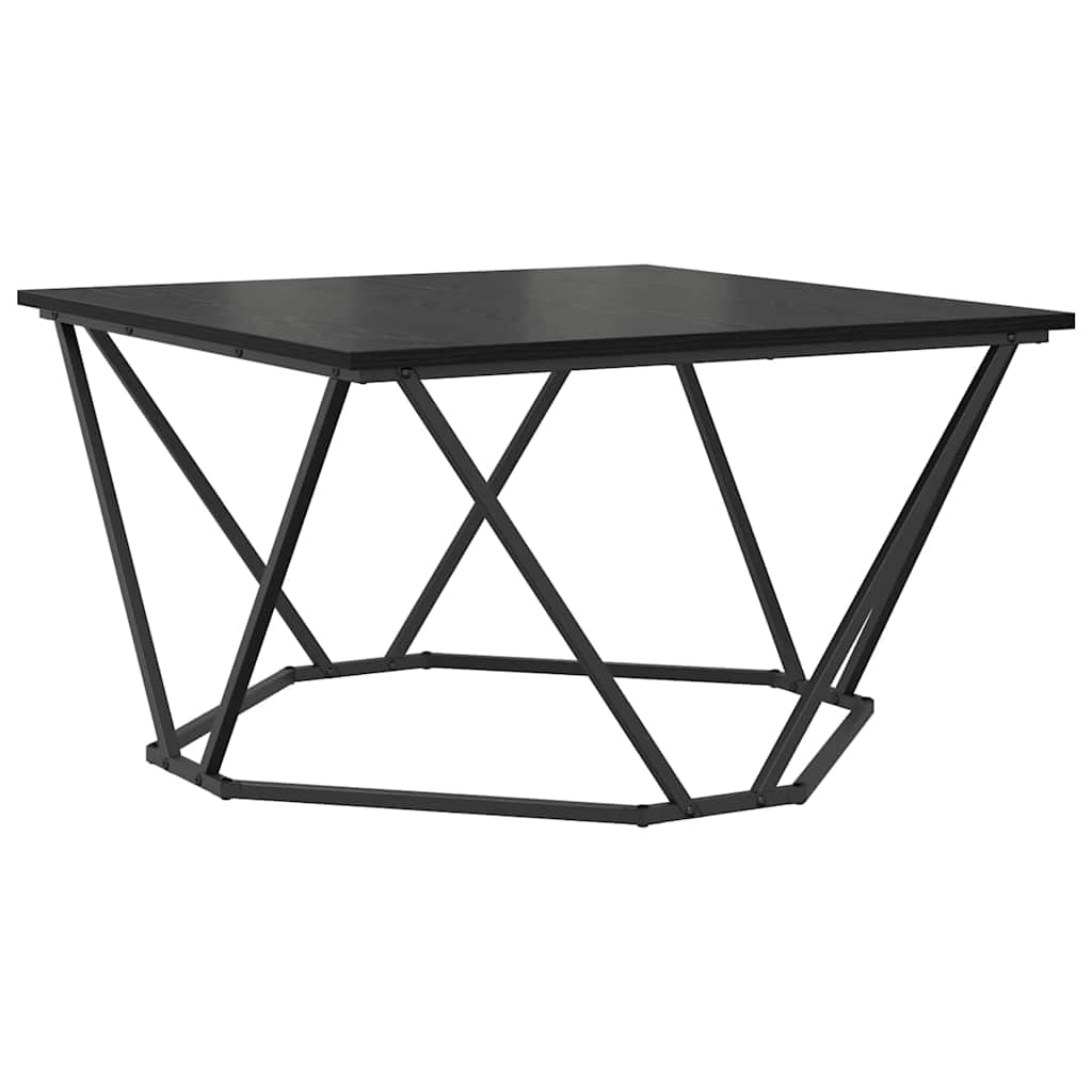 Coffee Table Black Oak Look 80 x 80 x 45 cm