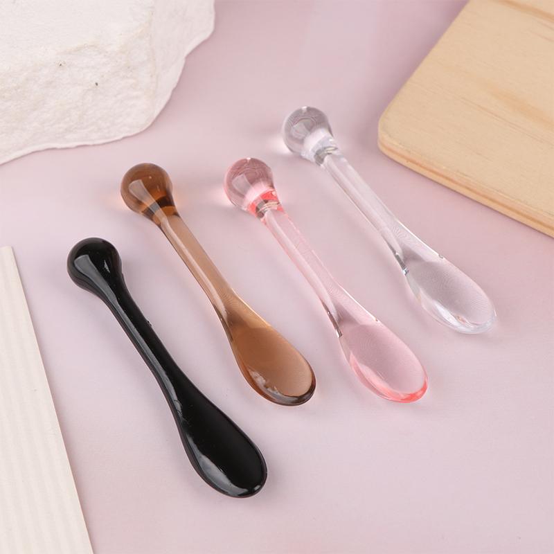 1/3 Stück Acryl Kosmetikspatel Schaufel mit Box Gesichtscreme Maske Schlamm Mischlöffel Beauty-Werkzeuge Absorbierender Roller Gesichtsapplikator