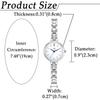 Watch with Analog Alloy Stylish Perfect Gift for Day Women's Bracelet, Display, Popular, Simple, Strap, Silver, Birthdays, Anniversaries, Christmas,