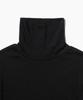 TTUDEMENT Basic Roll-Neck Pullover Black