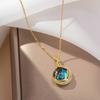Titanium Steel Star Necklace for Women Planet Moon Astronaut Pendant Necklaces Jewelry Gifts