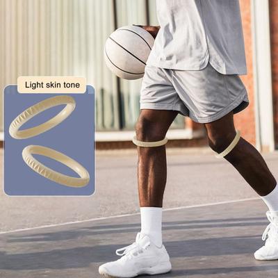 2 Stück Patellasehnen-Stützgurt zur Linderung von Knieschmerzen, Silikon-Patella-Stabilisator, Knieorthese zum Laufen, Basketball, Wandern, Springen, Kniebeugen