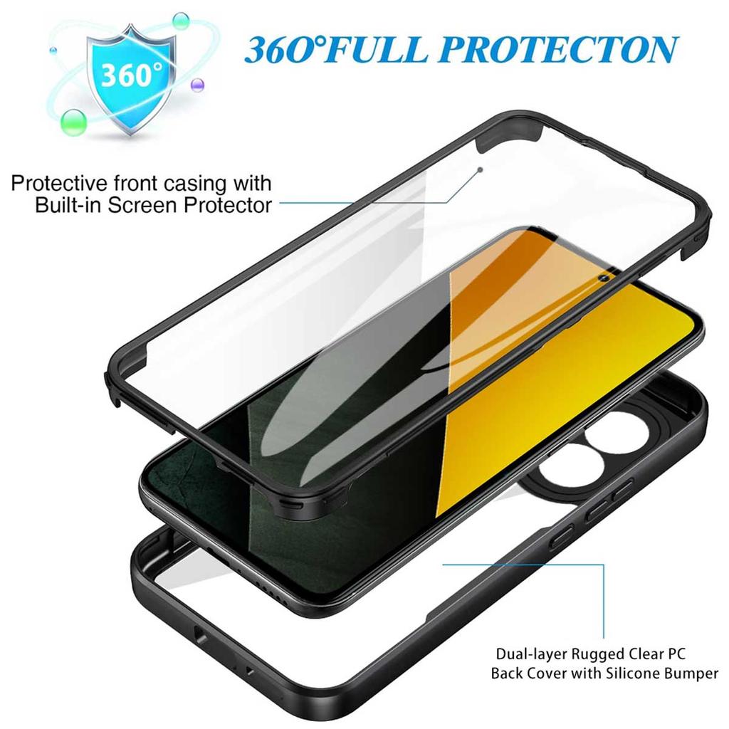 Pro Mi Poco M7 M6 F7 F6 F5 Pro Nárazuvzdorné a proti pádu 360 Plně obalené pouzdro na telefon Pro Mi Poco F7 Ultra