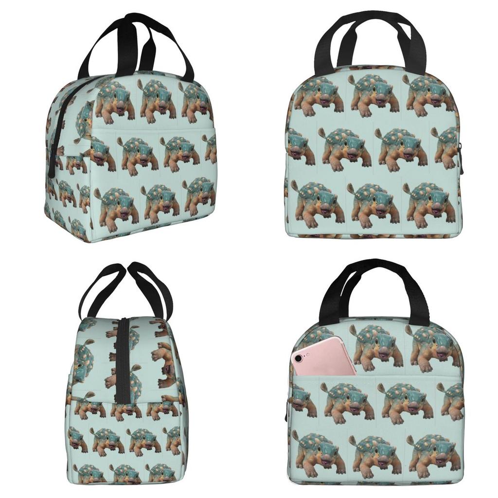Bumpy Ankylosaurus Magniventris Isolierte Lunchtasche für Kinder Schulkühler Thermische Lebensmittelbox Tragbare Lunchboxen Behälter