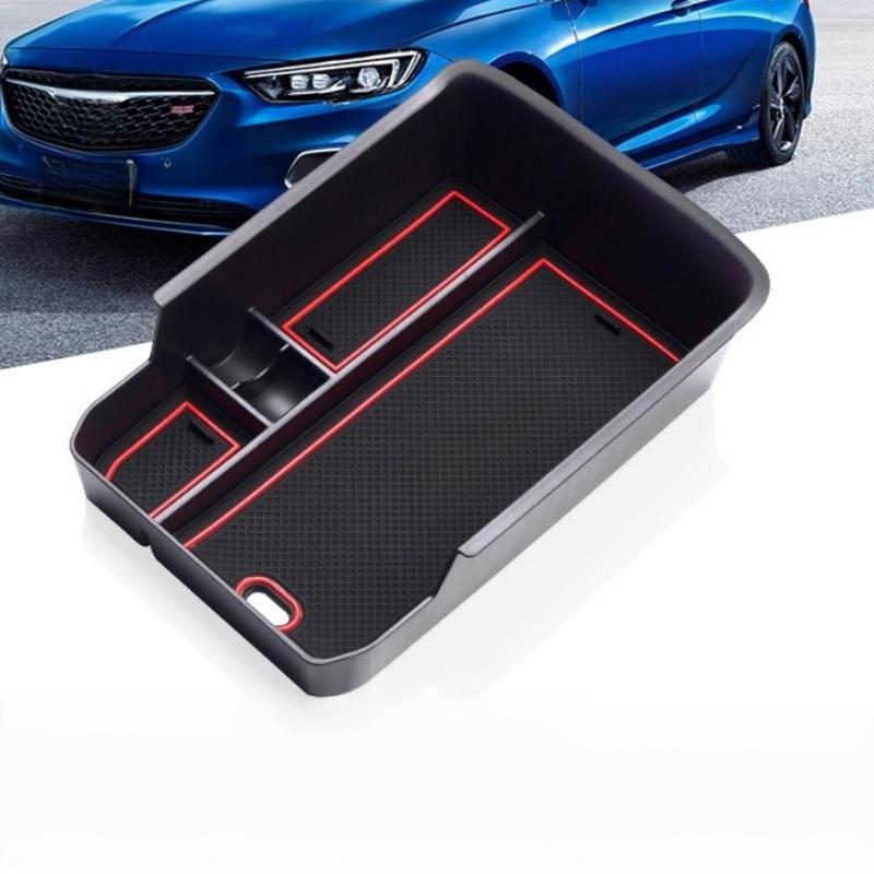 Центральный подлокотник-бокс для хранения в салоне автомобиля для Buick Regal 2017- Организующие аксессуары для хранения в автомобиле black red