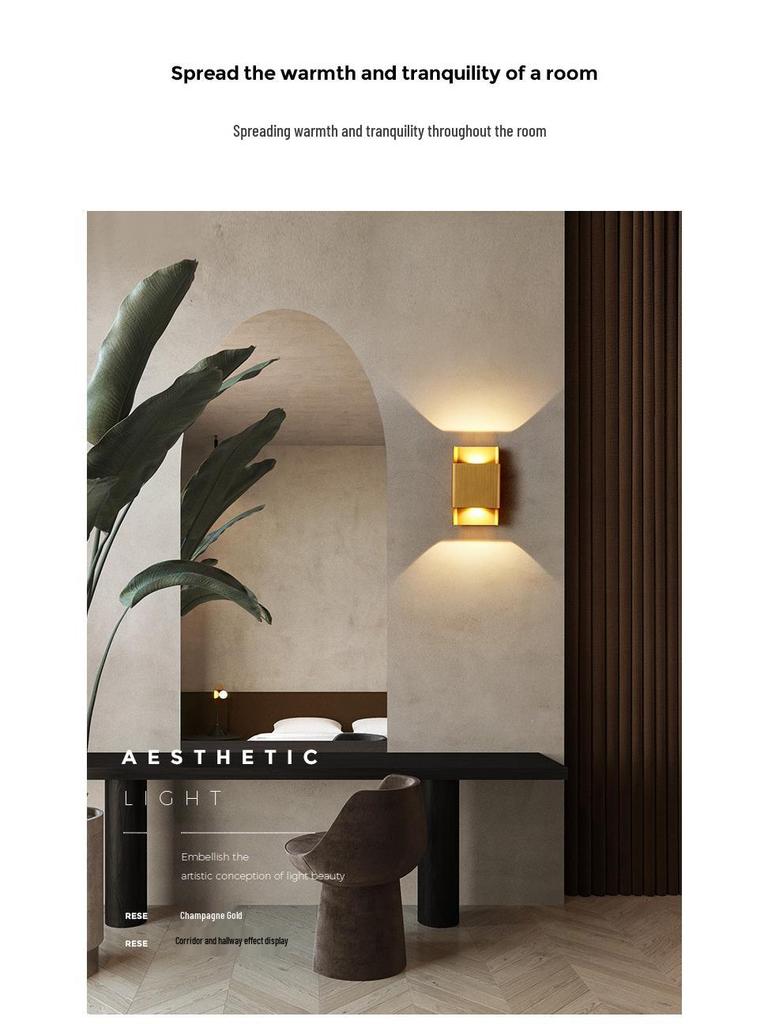 Modern Minimalist Luxury Wall Lamp for Living Room, Bedroom, or Stairway