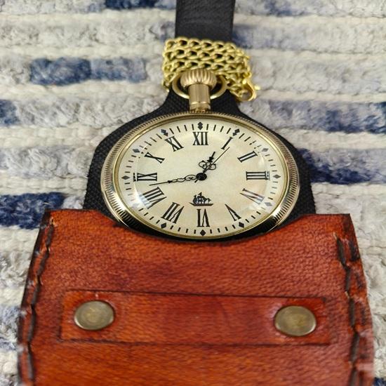 Antike Berlin 1936 Taschenuhr Messingkette, Nautisches Geschenk Heimdeko Geburtstagsgeschenk