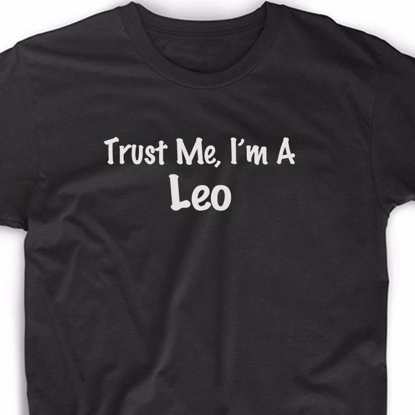 Trust Me I m A Leo T Shirt Astrology Zodiac Sign Christmas Gift Unique Tee S