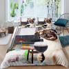 Dog Side My Side Kawaii Puppy Animal Pug Dog Comfortable Duvet Quilt Cover Pillowcase Bedding Set Children Bedroom Home Textile