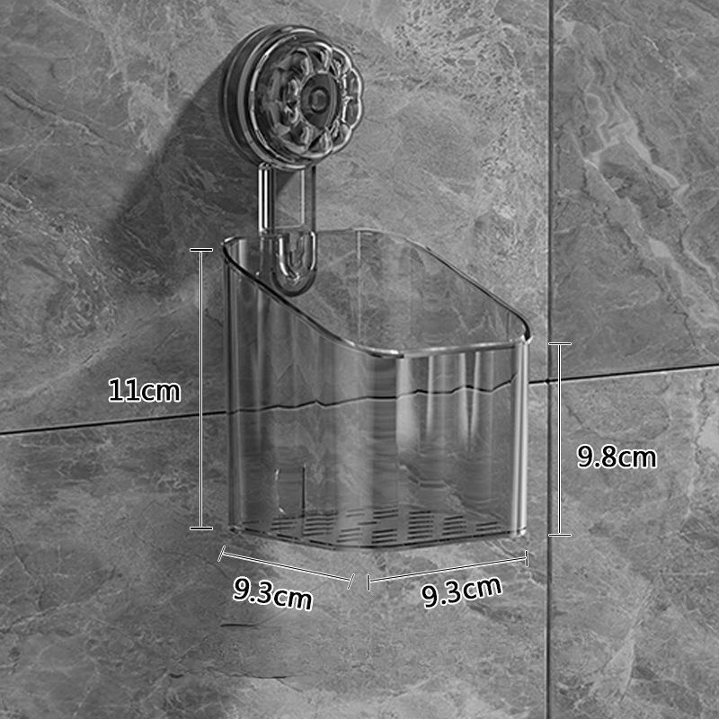 

Полка для хранения на присосках для ванной комнатыНастенная корзина/коробка/туба для хранения зубных щеток и зубной пастыБез сверления small серый